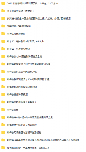 姚梅龄姚荷生刘英锋脉诊视频教程合集插图2