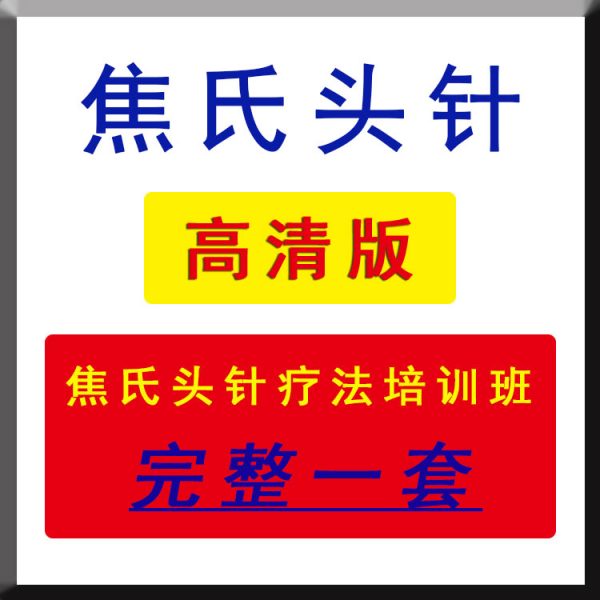 焦氏头针疗法焦顺发头针培训班高清视频教程插图1