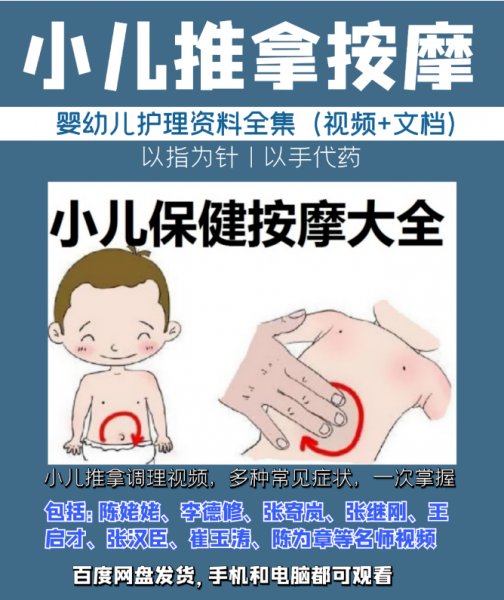 小儿推拿按摩中医视频教程全套资料插图3