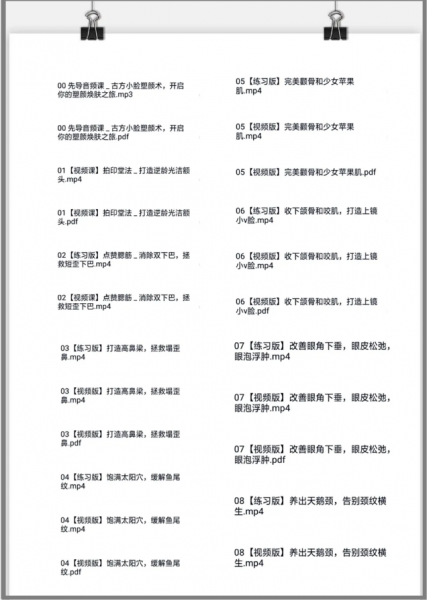 中医美颜宫廷古方徒手小脸塑颜术视频教程插图4