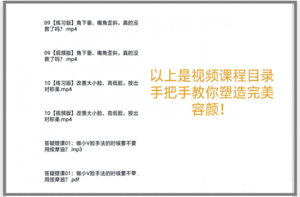 中医美颜宫廷古方徒手小脸塑颜术视频教程插图5