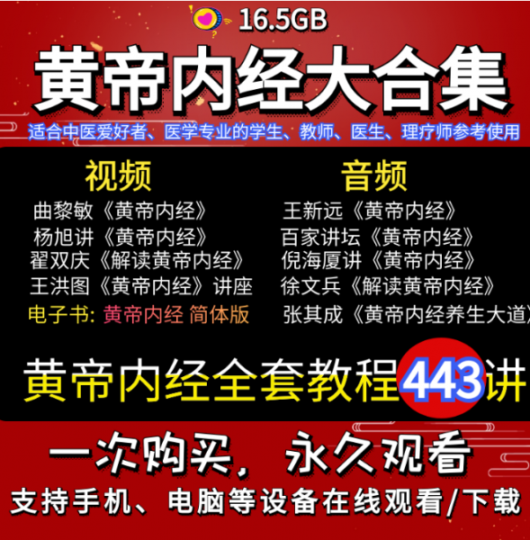 黄帝内经素问灵枢443讲中医视频教程全套插图1