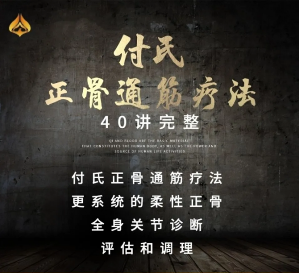 付氏正骨通筋疗法诊断调理柔性手法中医高清视频教程插图1