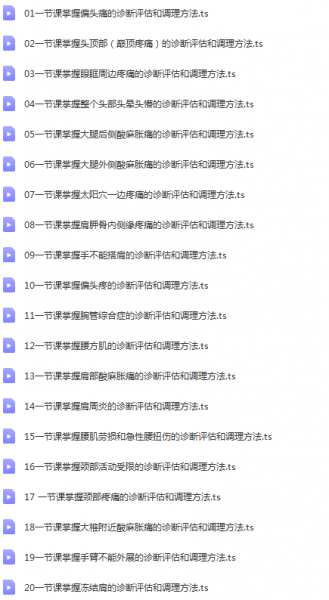 付氏正骨通筋疗法诊断调理柔性手法中医高清视频教程插图2