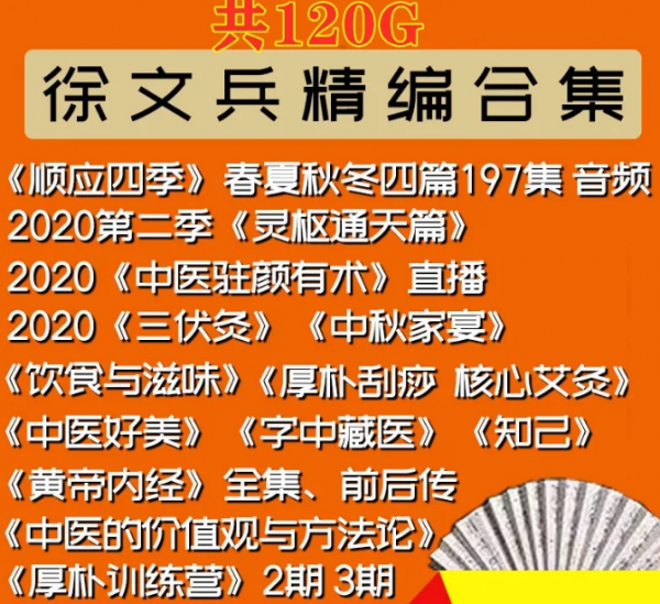 徐文兵中医厚朴驻黄帝内经饮食滋味知己前传全套视频教程插图1