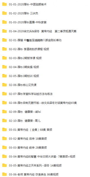 徐文兵中医厚朴驻黄帝内经饮食滋味知己前传全套视频教程插图2